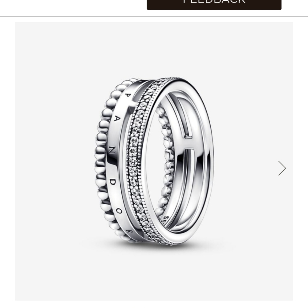 Pandora Silver Gorgous Boxed Bagged Love Other Rings Are Mine 925